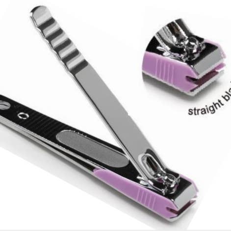 Coupe-ongles à bord droit avec attrape-ongles pour la vente par basicare