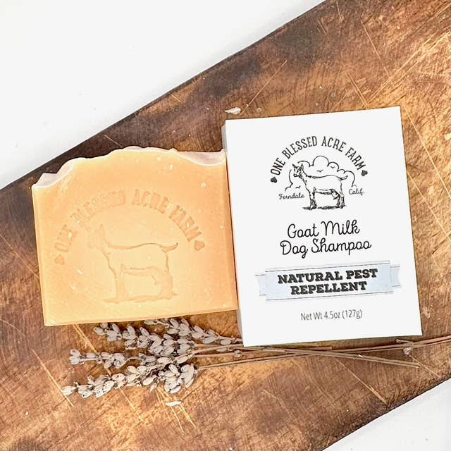 One Blessed Acre Farm - Wholesale Pet Shampoo - Dog - Dog Shampoo Goat Milk Bar Soap Natural Flea Repellent2