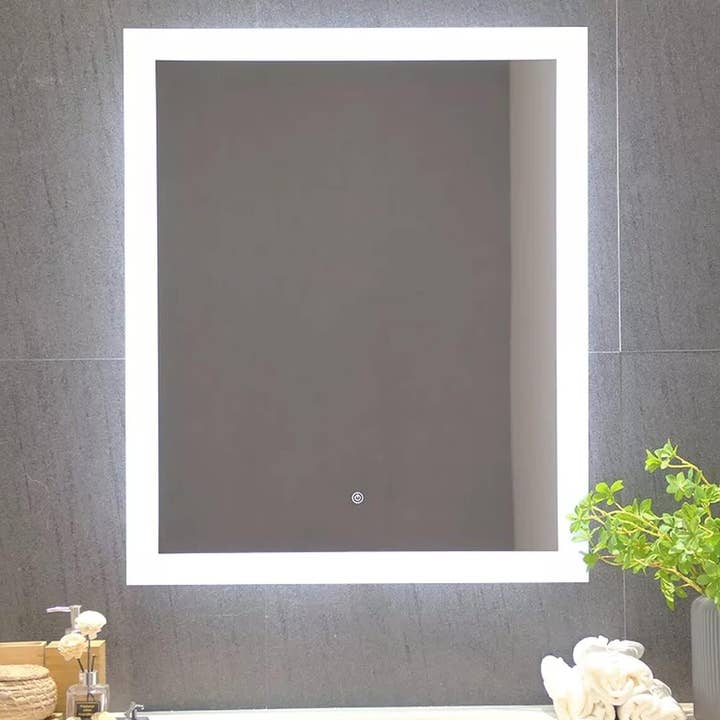 DEENZ – wholesale Bathroom mirror – HD 70x50cm LED Bathroom Mirror Touch Switch Border Light1
