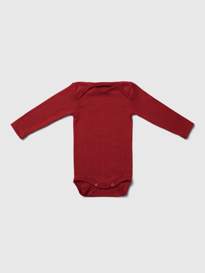 MINI LILA - Wholesale Bodysuit (Non-Footed) - Baby - Organic Merino Wool and Silk Long-sleeved Onesie4