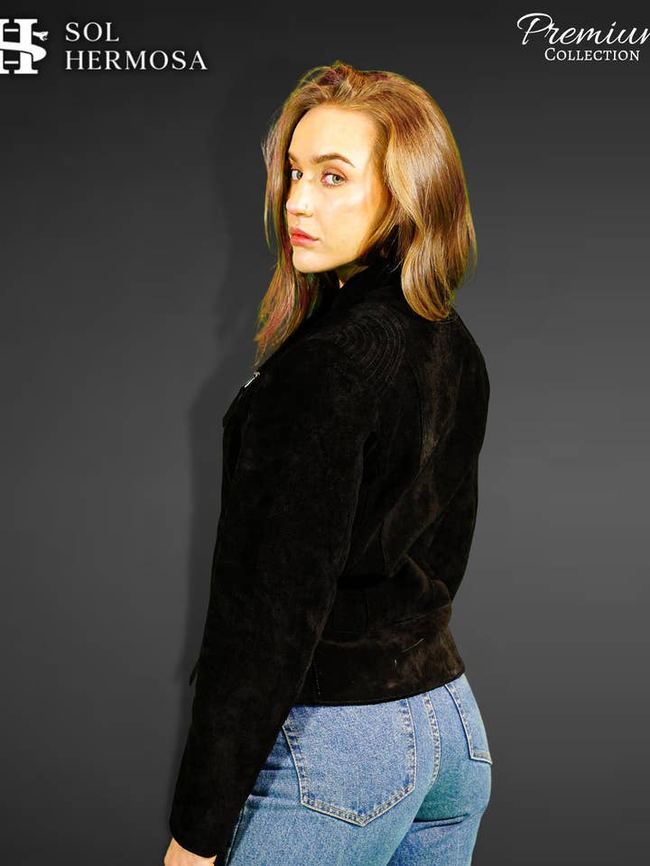 Sol Hermosa – Casaco de couro - Mulher por atacado – Casaco Pele Real Mulher Metis5