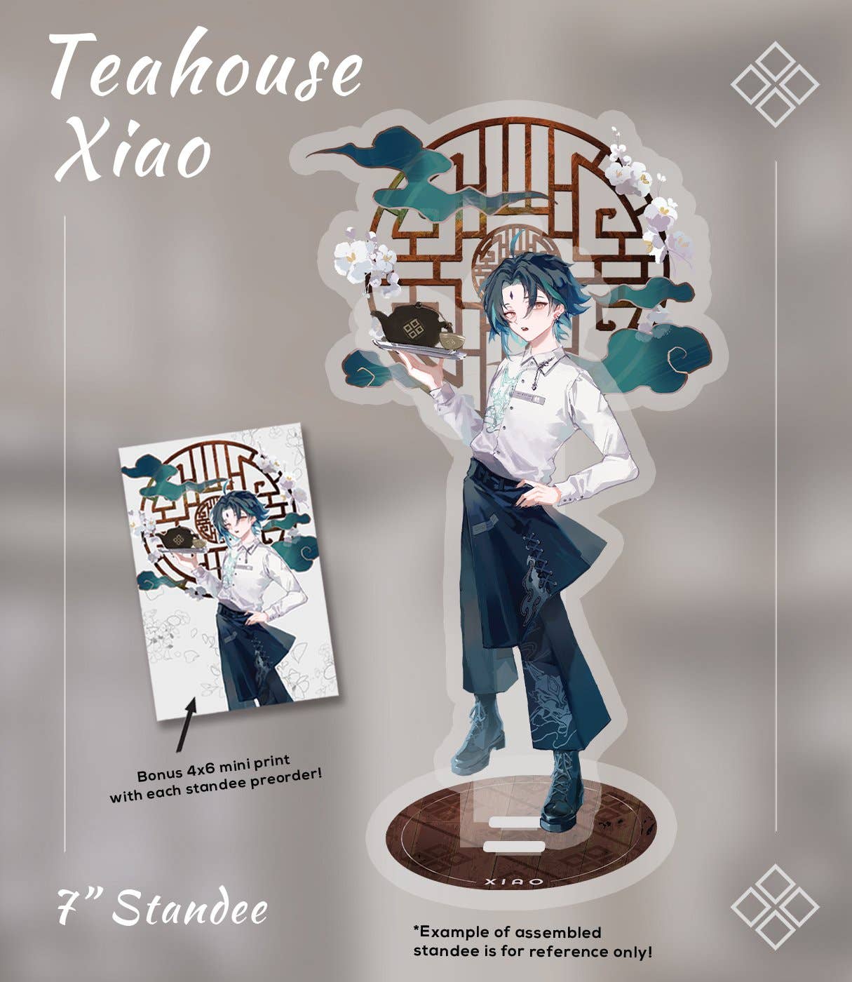 HideawayMelon - Wholesale Decorative figurine - Teahouse Xiao 3-Piece Acrylic Standee5