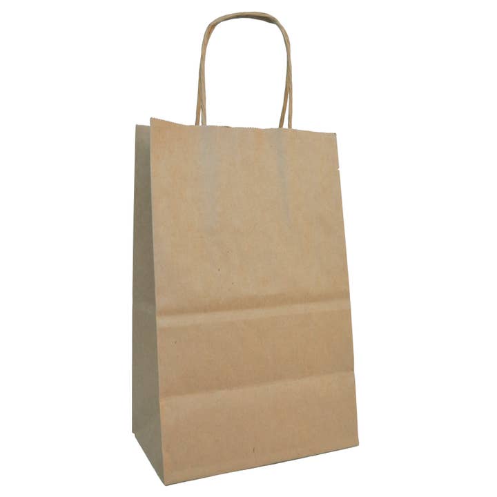 EcoEnclose - Wholesale Grocery/Shopping Bag - Paper Shopping Bags - 5.5 x 3.25 x 8.375" - 250 Bags