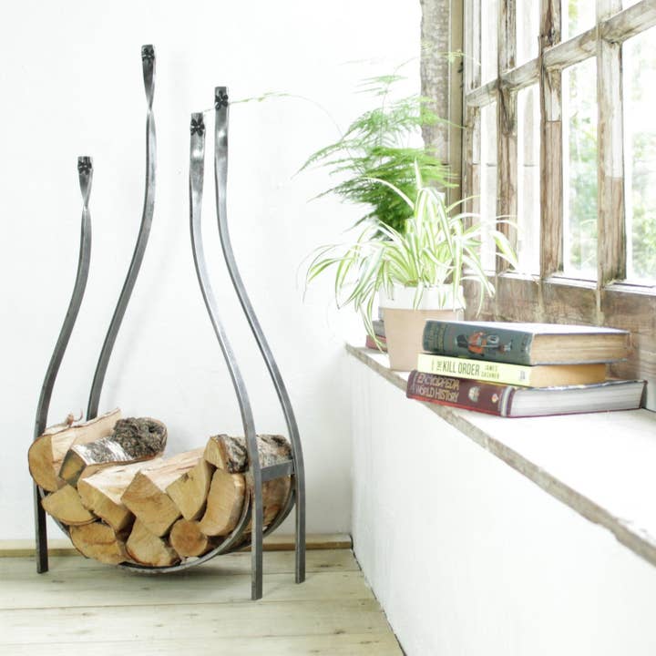 Flower Log Stack for wholesale by Belltrees Forge