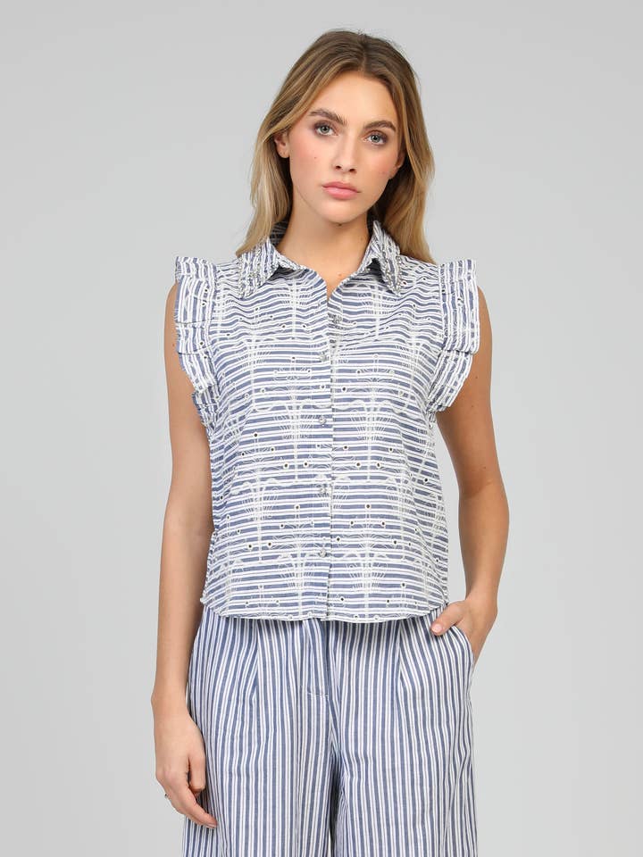 SENALY HEMD blauw voor wholesale door An'ge