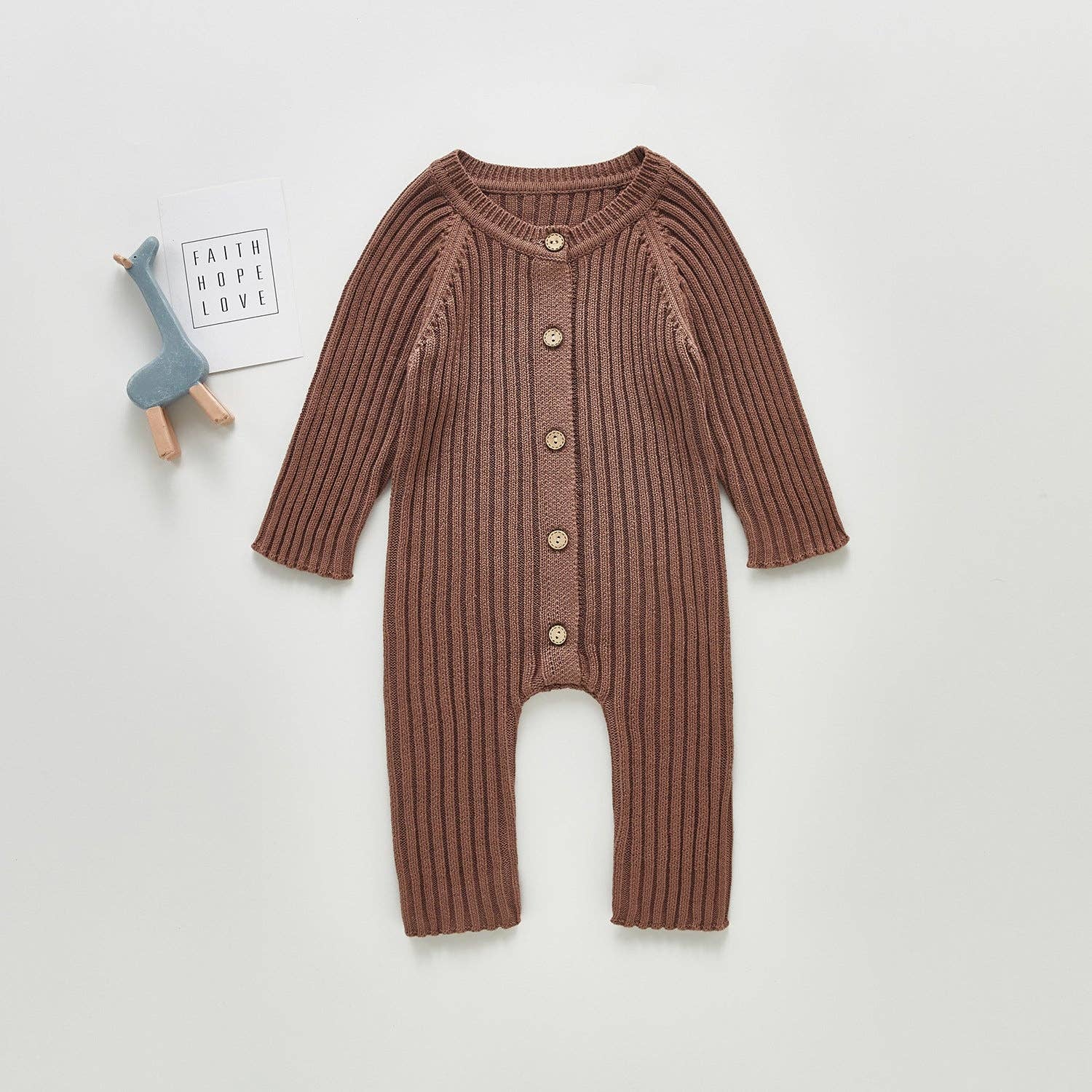 Little Trendy - Wholesale Jumpsuit - Baby - Baby long-sleeved knitted romper outing warm romper5