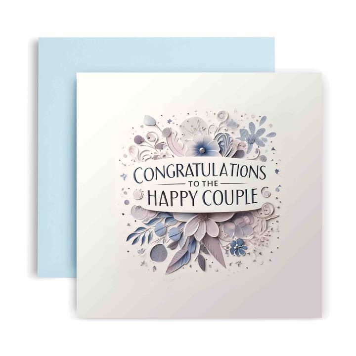 Carte de mariage « Félicitations à l'Happy Couple » pour la vente par Huxters