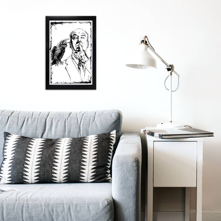 Point Blank Art & Design - Wholesale Art Print - Alfred Hitchcock Art Print 12 x 18"2