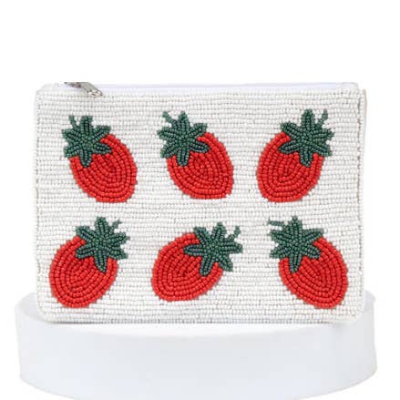 Kralen Fruit Portemonnees - Aardbei voor wholesale door EB and Co.