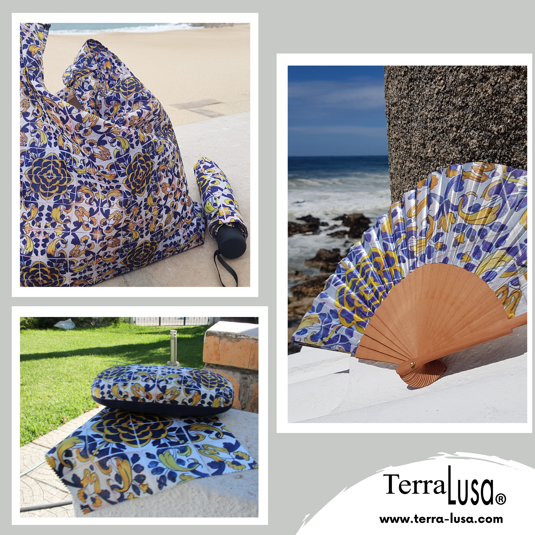 Terra Lusa - Wholesale Eyewear Cases & Holders - Unisex - Box For Glasses Tile Camellia Century XVII6
