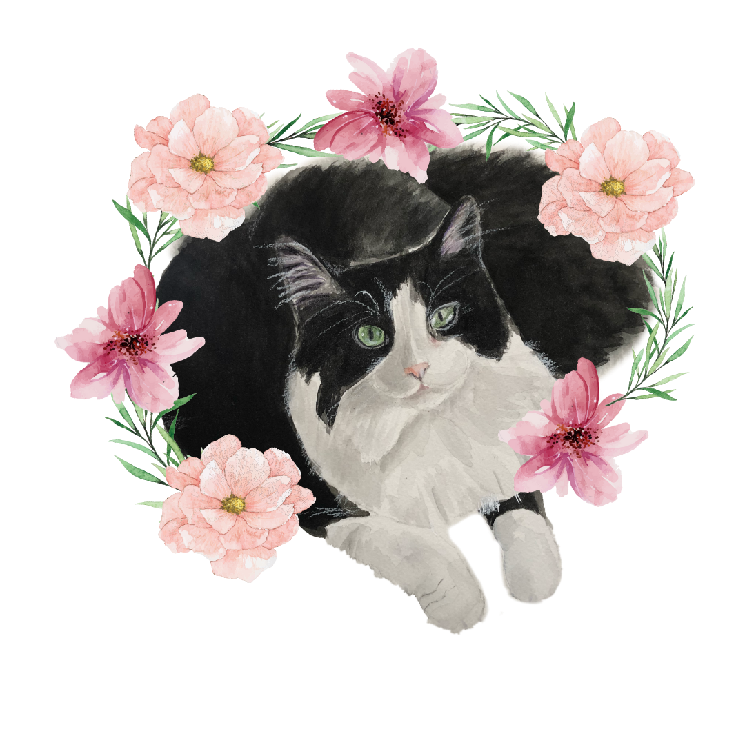 Liffey Pop Designs – Großhandel Aufkleber – Aufkleber für Smoking-Katzen, Smoking-Katzen und Blumen1