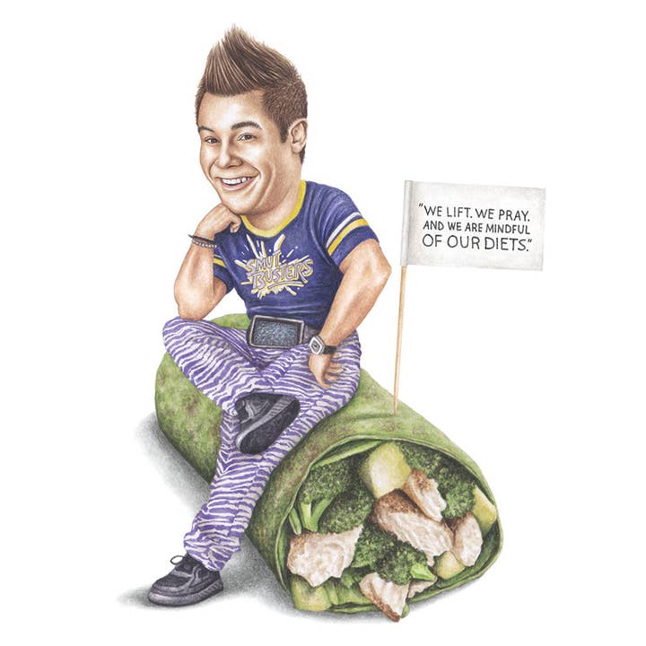 Celebs on Sandwiches - Wholesale Art Print - The Righteous Gemstones - Set of 6 Prints3