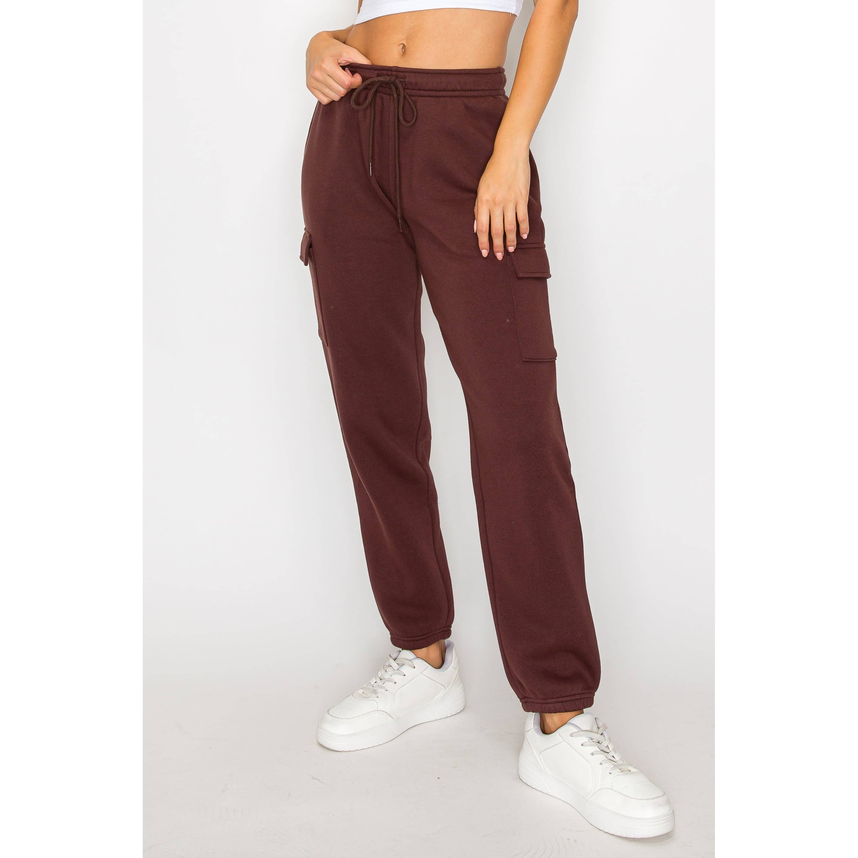 Timeless - Wholesale Athletic Sweatpants/Joggers - Women's - Cargo Fleece Relaxed Sweatpants6