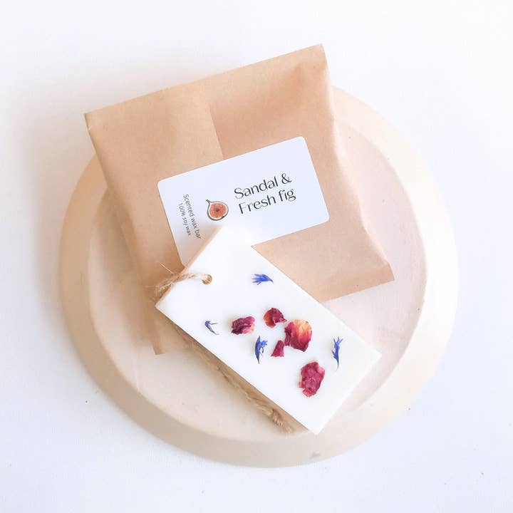 Duftophænger Sandal & Figen - Sojavoks Voks Smelt - Vokssmelter for engroshandel hos Pynappel