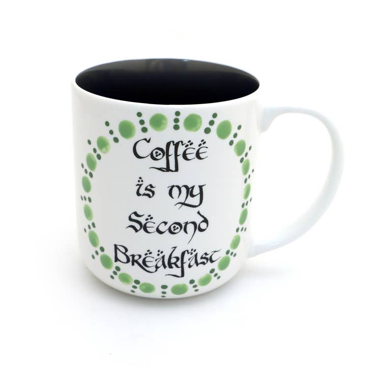 Lenny Mud - Venta al por mayor Taza - El café es mi segunda taza de desayuno El señor de los anillos: El Hobbit