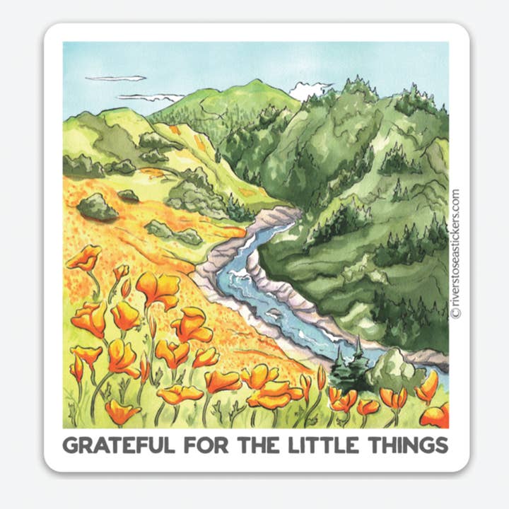 Grateful For the Little Things for wholesale by Drew Madden Art Stickers