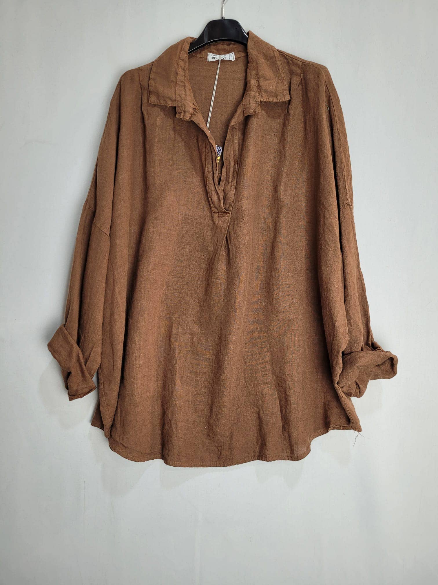 LINEN & COTTON HOUSE – Túnica - Mulher por atacado – CAMISA DE LINHO PARA MULHER 97188ROUPA PRIMAVERA VERÃO24