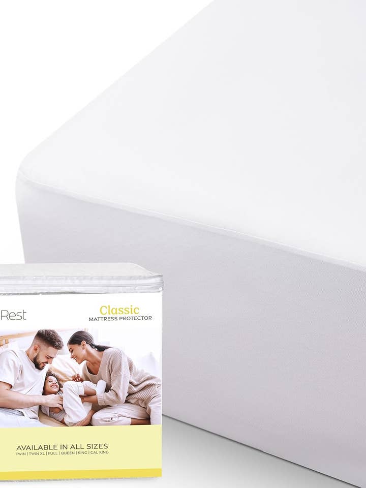 SafeRest 100% Waterproof Full Size Fitted Mattress Protector (New) for wholesale by TradePort