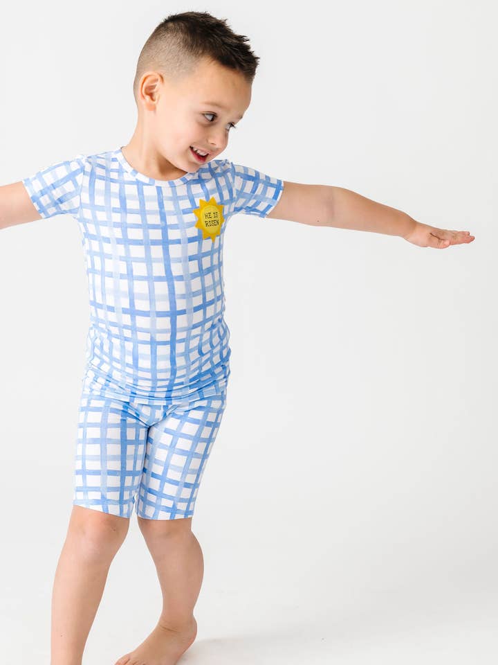 Le Risen Son PJ Shorts Set en bambou pour la vente par Holy Pals