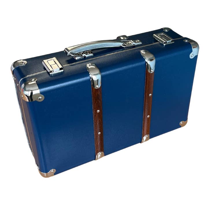 Suitcase 40 cm DARK BLUE for wholesale by Kinderkoffertjes.nl