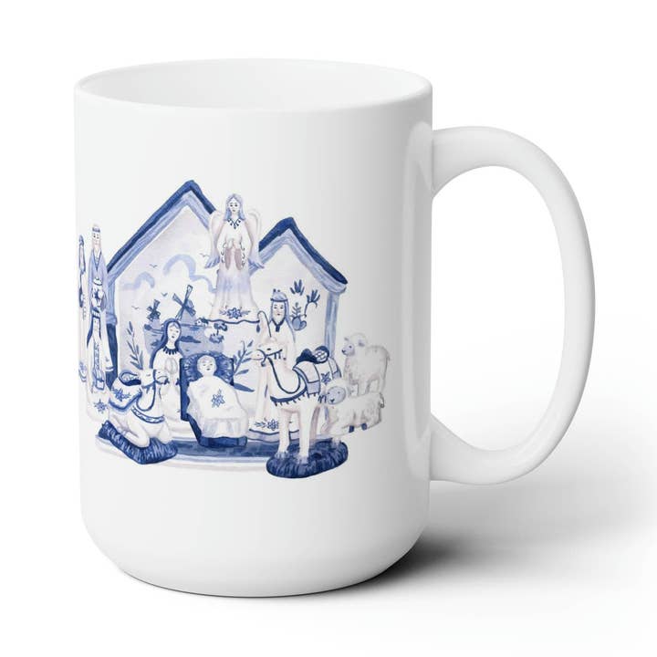 Caneca de Natal em Cerâmica O Noite Santa por atacado de The Muddy Dog