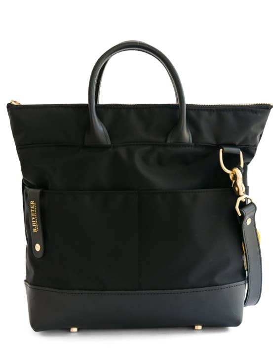 Otto | Black Nylon + Black Leather for wholesale by R.Riveter