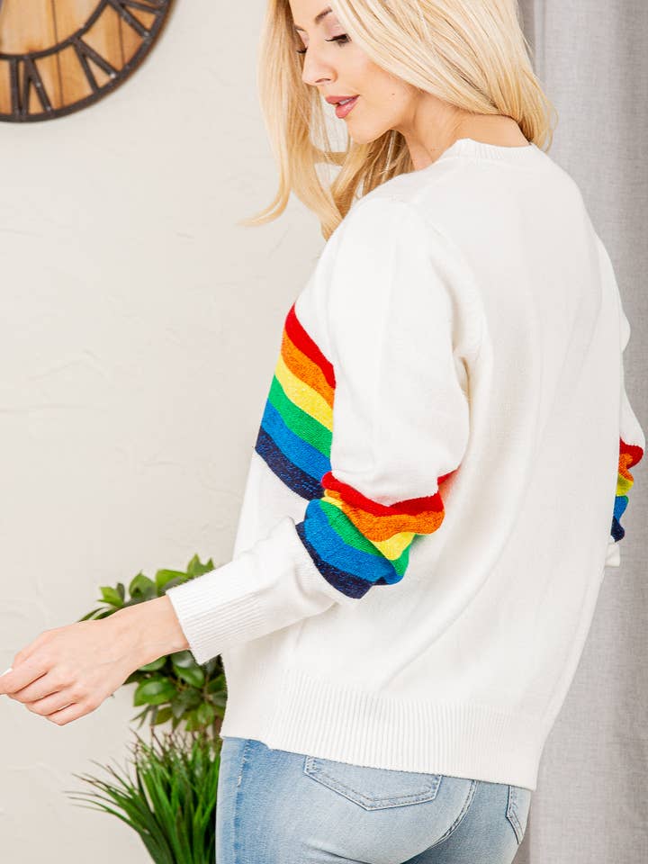 Pink Irene Wholesale - Vente Pull en maille – femme - PULL UNI ET ARC-EN-CIEL11