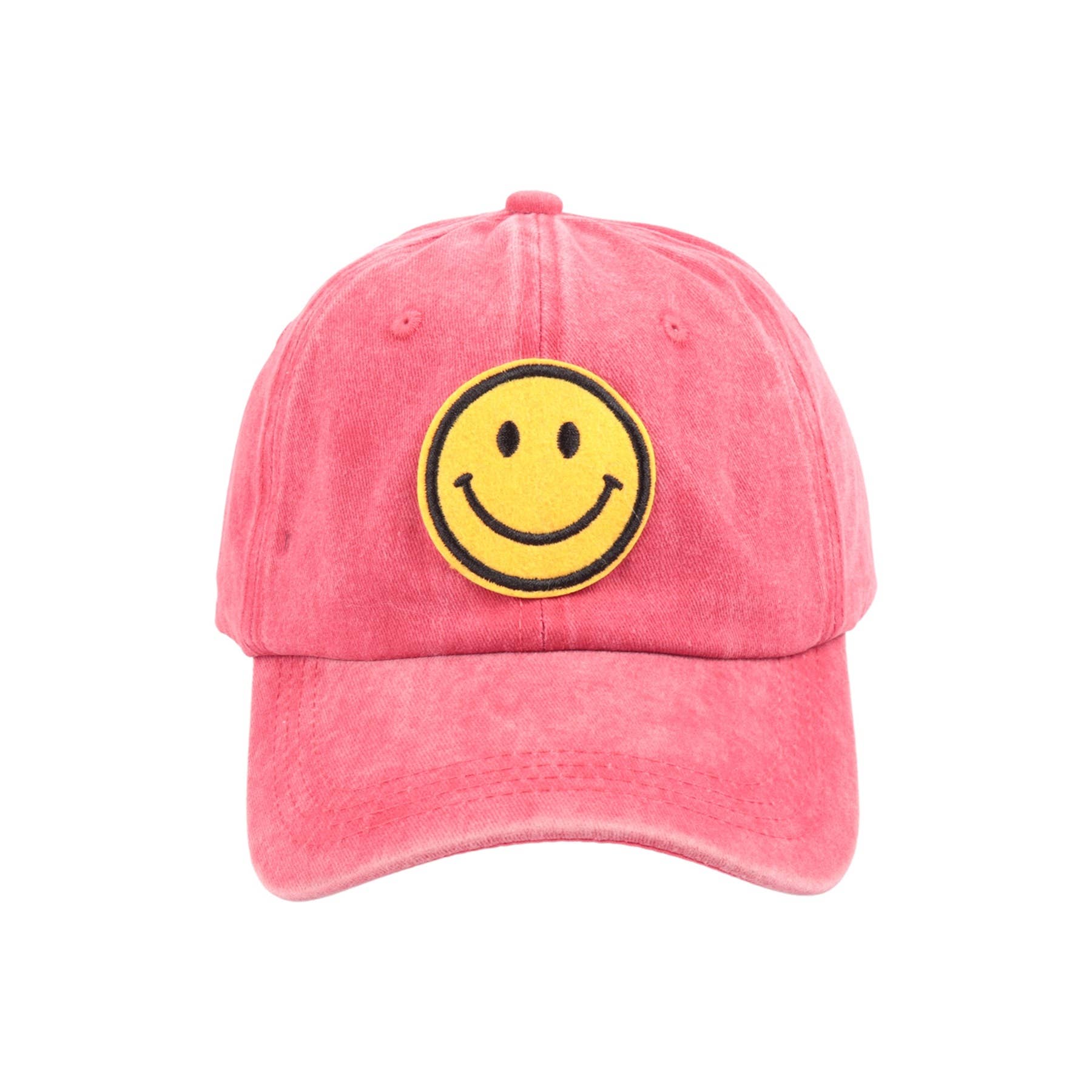 Love and Repeat - Vente Casquette de baseball – femme - CASQUETTE TENDANCE DÉLAVÉE À L'ACIDE SMILEY6