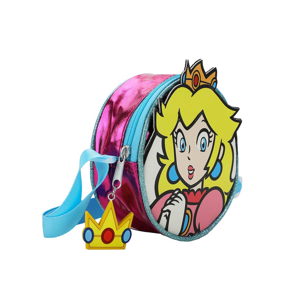 Bioworld Merchandising - Wholesale Crossbody Bag - Women's - Super Mario Brothers Princess Peach 5.5" Crossbody Bag2
