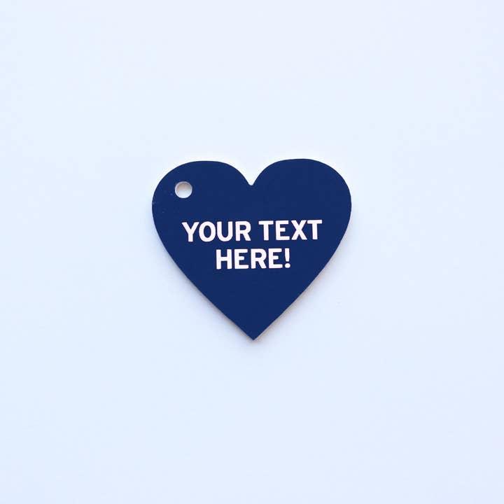 The Laundry Room Shop - Wholesale Keychain – Unisex - Customizable Personalized Engraved Plastic Keychain - Heart1