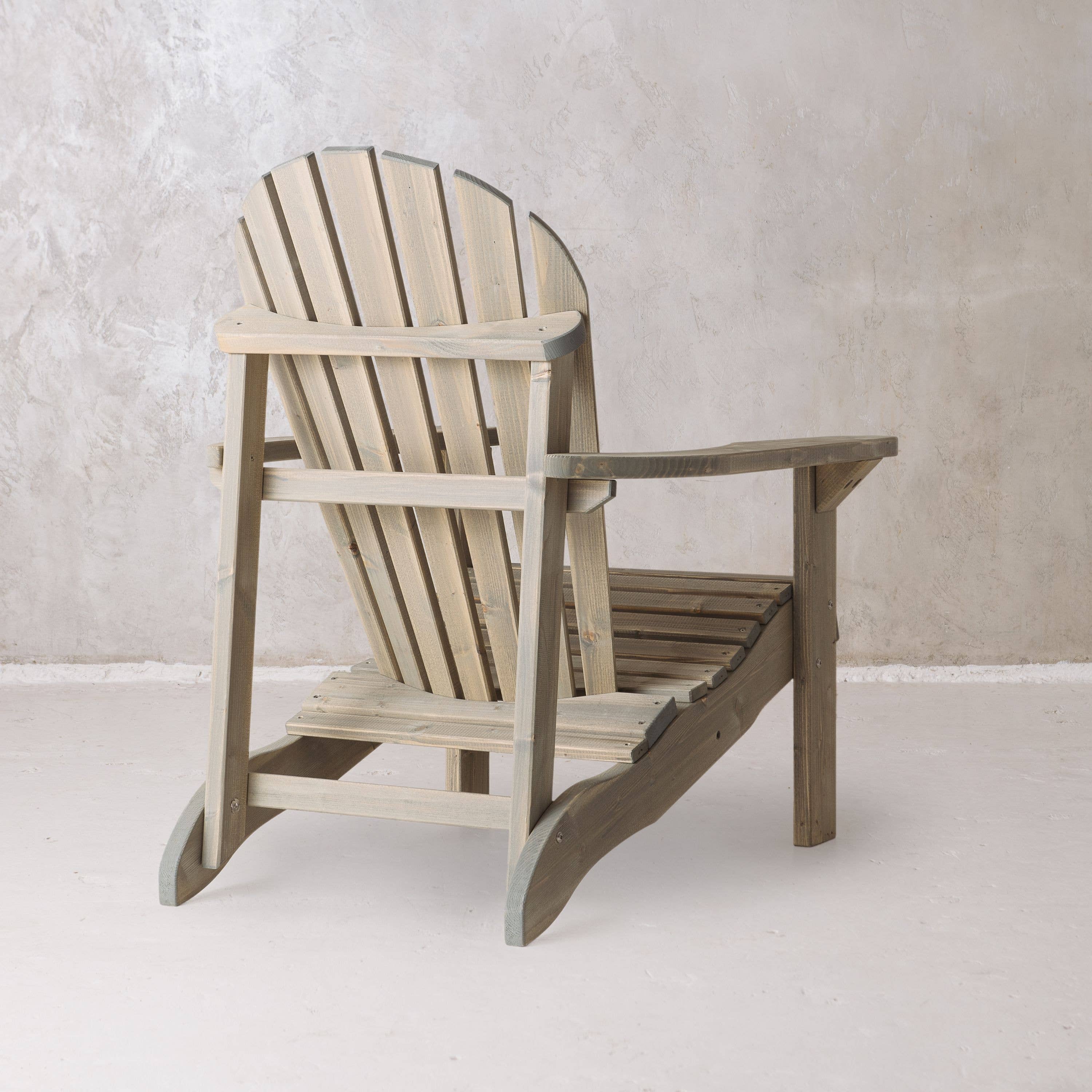 AMATA - Wholesale Adirondack Chair - Grey Wooden Adirondack Garden Chair3