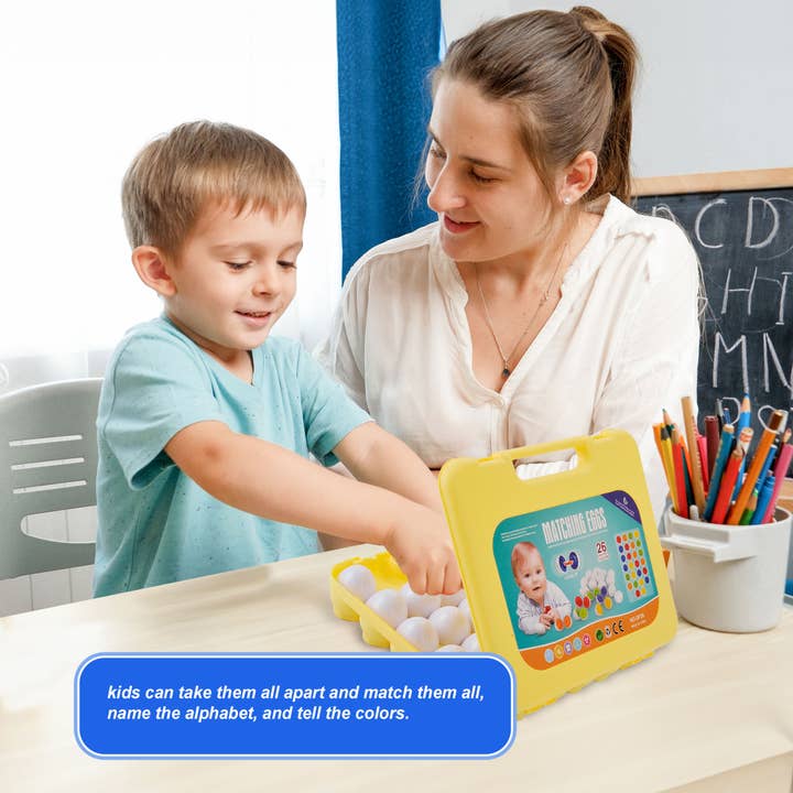 AZ Trading & Import (Toys, RC Toys & More) - Wholesale Toy Set - Kids - Letters Matching Eggs 26PCS ABC Alphabet Color Sorter Puzzle1