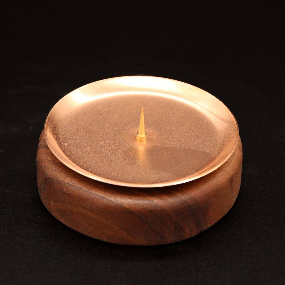 Kerzenmanufaktur Stephanus - Wholesale Candle Holder - Copper and wood candle holder0