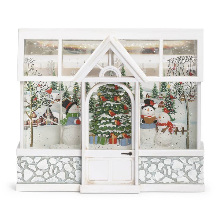 Roman - Wholesale Christmas Decoration - Lighted Swirl Greenhouse; Snowman Choir8