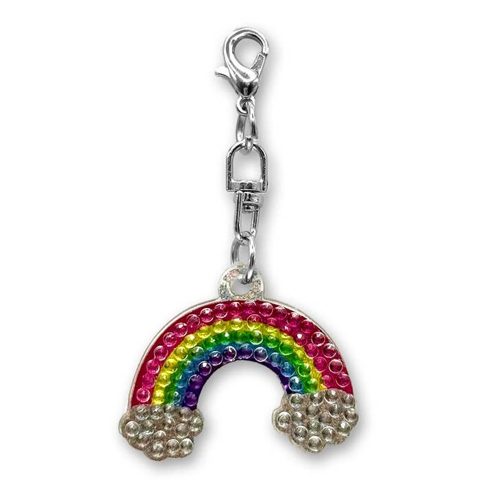 Rainbow Rhinestone Bag Charm for wholesale by StickerBeans