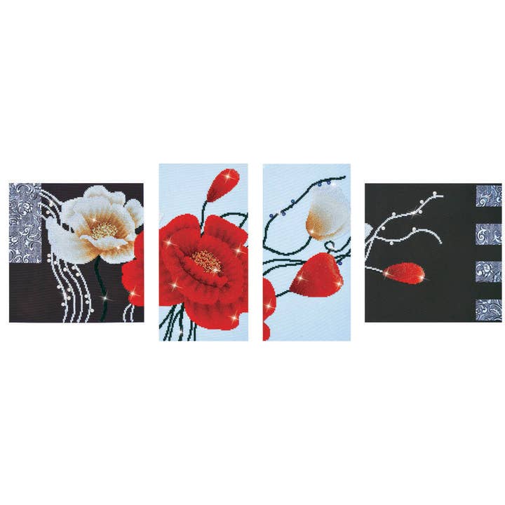 Art Deco Poppies for wholesale by DIAMOND DOTZ®