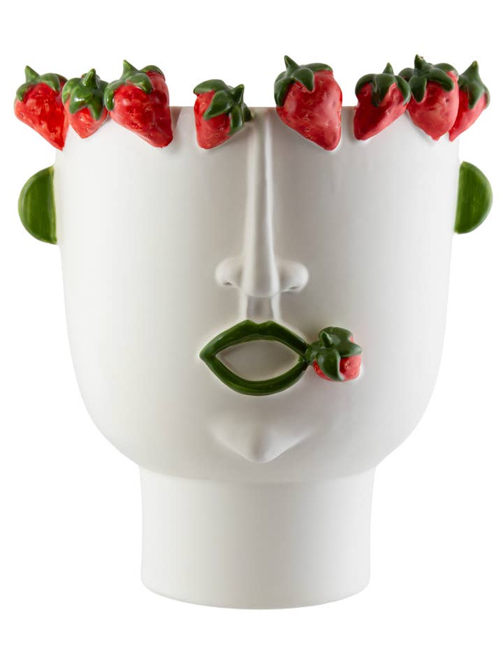 Kvinna Jordgubbsförsäljare Jordgubbar Medelhuvud för wholesale av PATRIZIA ITALIANO