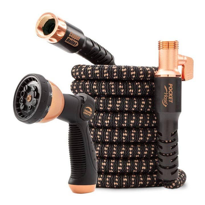 BulbHead - Wholesale Garden Tool - Pocket Hose Copper Bullet (50 ft) Garden Hose