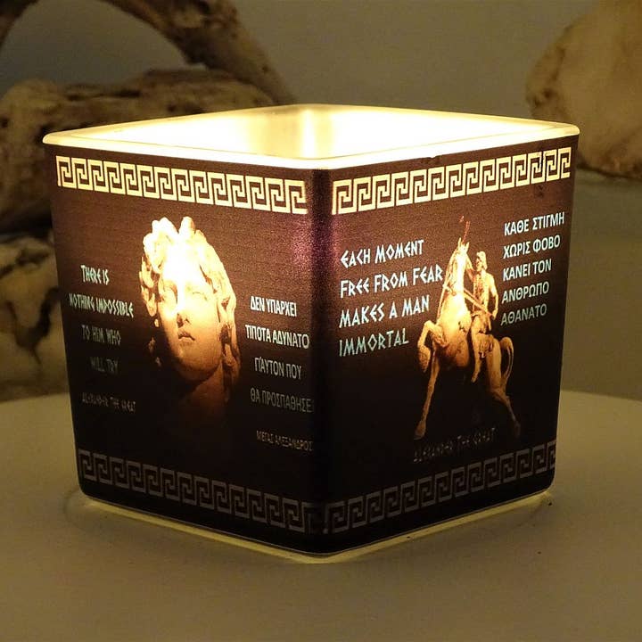 Alexandre, o Grande – Flor de Jasmim – Vela de soja natural por atacado de Aroma Greece