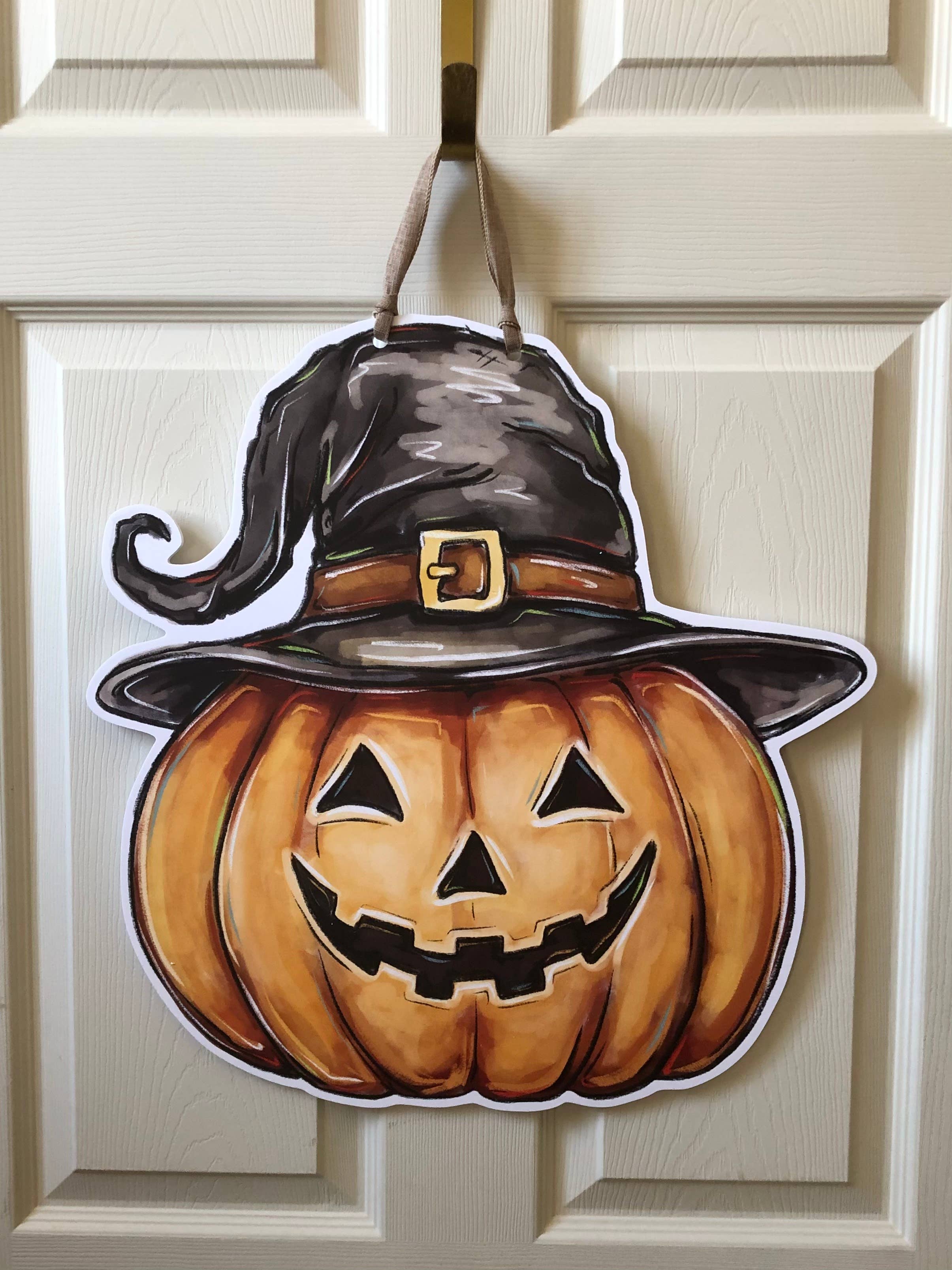 Home Malone - Wholesale Door Hanger - Jack-O'-Lantern Pumpkin Halloween Door Hanger - Fall Decor3