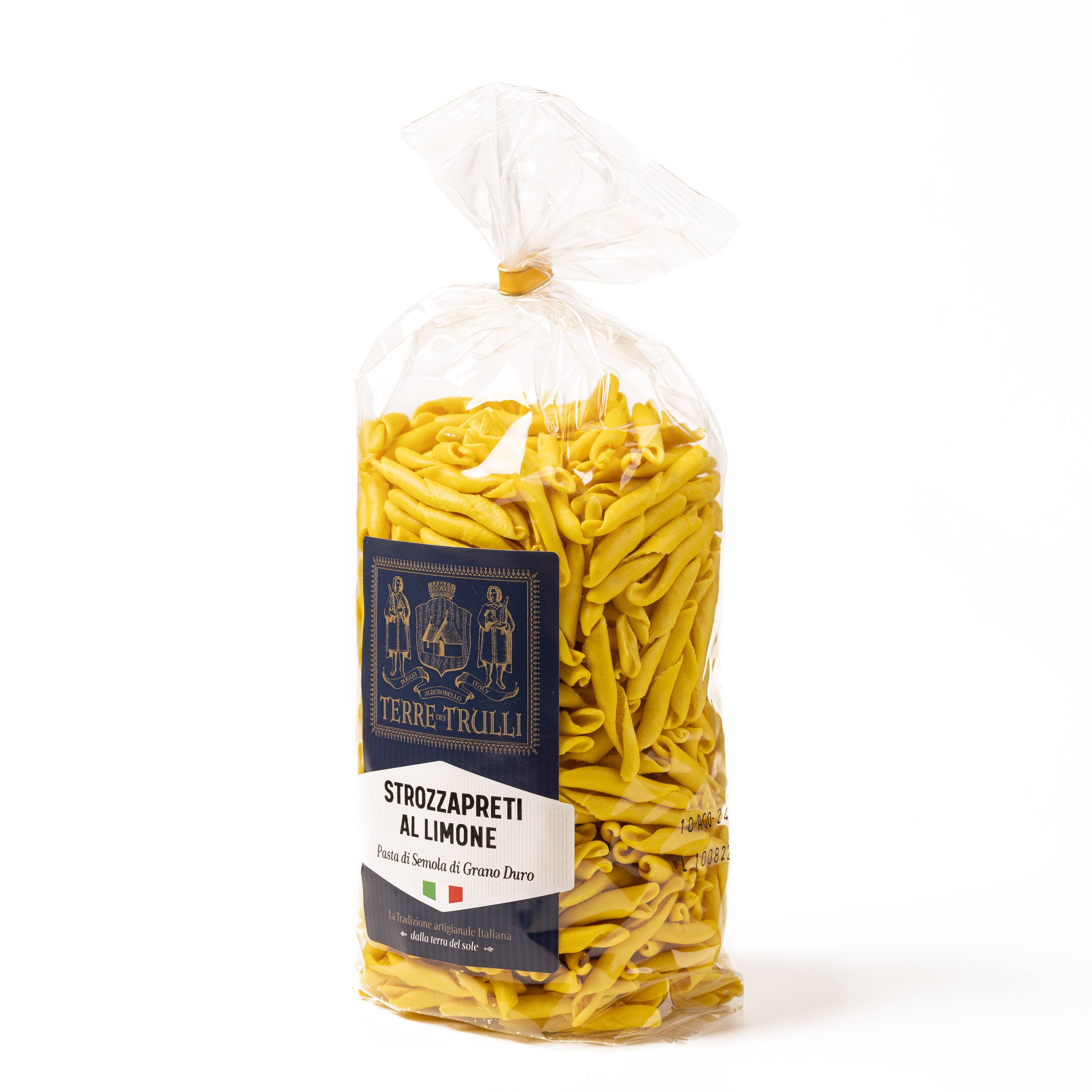 Terre dei Trulli - Wholesale Pasta - Artisanale citroen strozzapreti 500g - Italiaanse pasta3