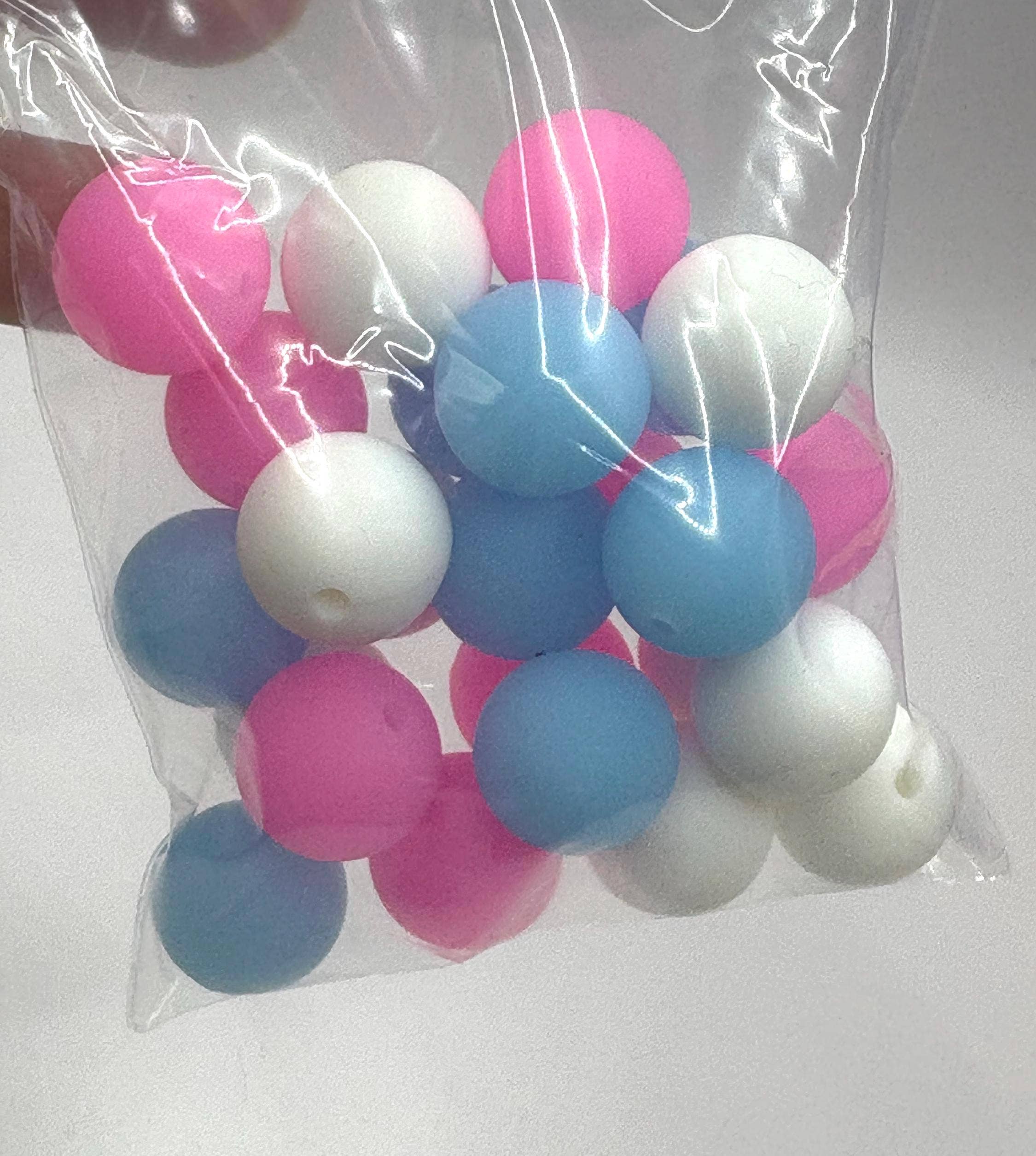 ASAP Craft Supplies - Wholesale Beads - Glow  Silicone Beads - 15mm2