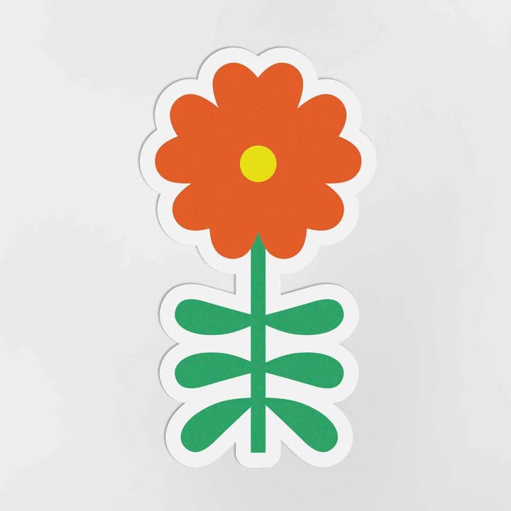 Tilly, Potentilla Flower Die Cut Sticker for wholesale by My Darlin'