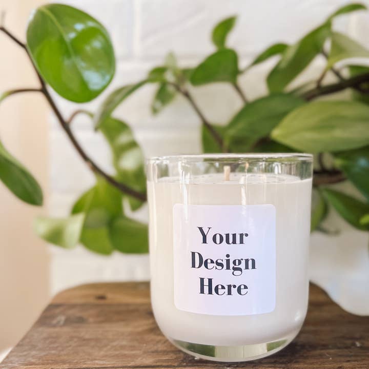 Illuminate Space - Wholesale Jar/Filled Candle - Custom Large Glass Tumbler Candle