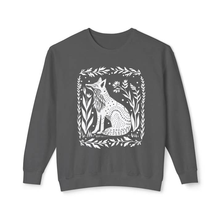 Sisterly Gifts Shop - Wholesale Graphic Sweatshirt - Unisex - Wild Woodland Fox Sweatshirt | Nature Graphic Sweatshirt5