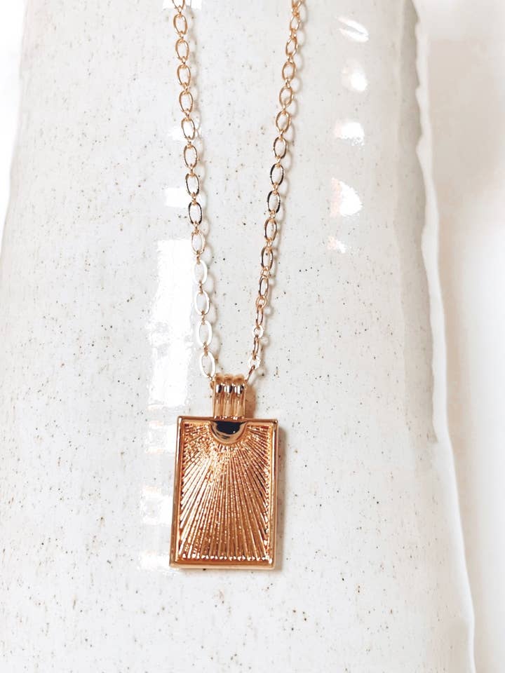 Rise & Shine Necklace for wholesale by HelloSimple Jewelry