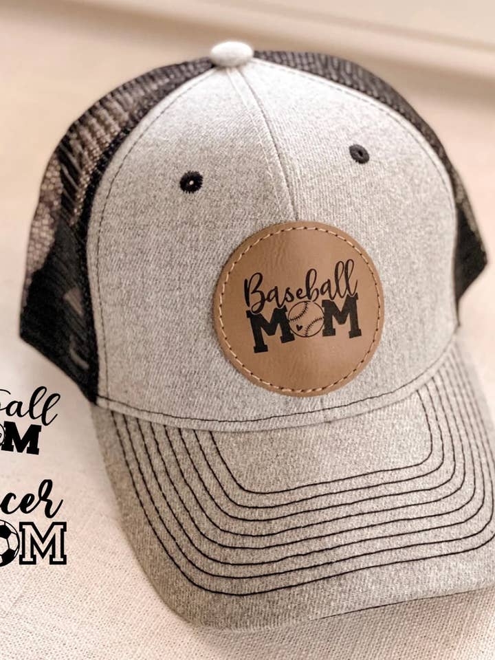 Soccer Mom Softball Mom Baseball Mom Trucker Hat for wholesale by Home Bound Custom Decor