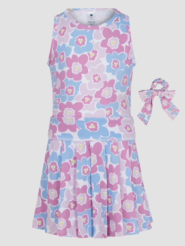 Débardeur dos nageur et jupe plissée pour petites filles - Ensemble de 3 pièces pour la vente par 90 Degree by Reflex & Yogalicious