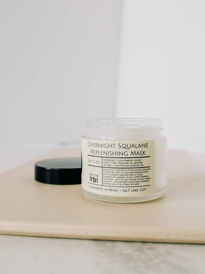 Squalane Ovenight Hydration Mask, 2 oz for wholesale by Pantry Products - Skin, Body, + Wellness