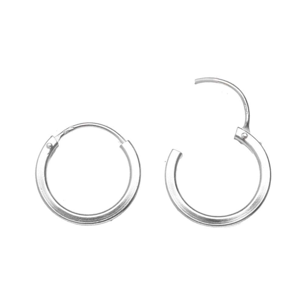 Vives de la Cortada S.L - Vendita all'ingrosso Orecchini a bottone - Cerchi in argento sterling 925 (1,2 cm)0